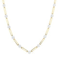 Paperclip Shine Bright Diamond Necklace
