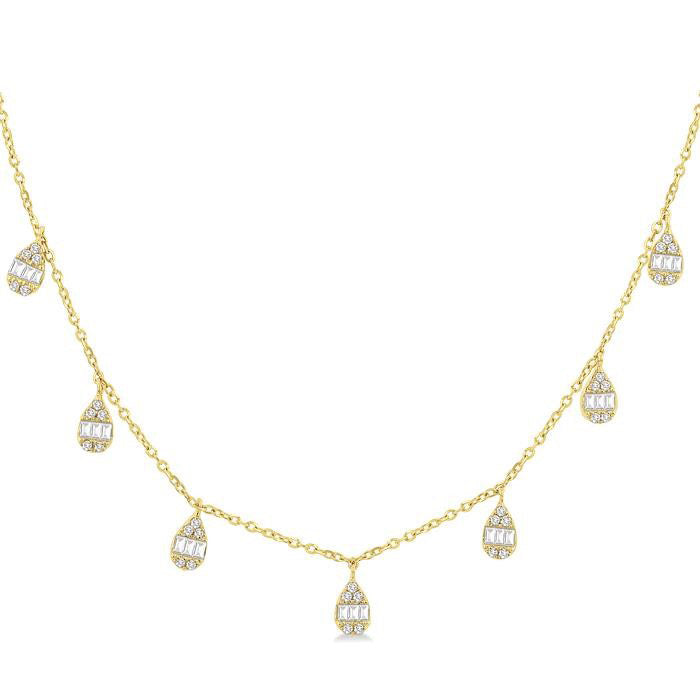 Willow Fusion Diamond Station Necklace