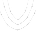 Violet Sabine Diamond Station Long Necklace