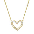 Calypso Horizon Heart Shape Baguette Diamond Pendant
