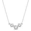 Hera Vellum Round Shape Past Present & Future Diamond Necklace