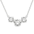 Ophelia Dione Round Shape Past Present & Future Diamond Necklace