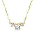 Tide Poise Round Shape Past Present & Future Diamond Necklace