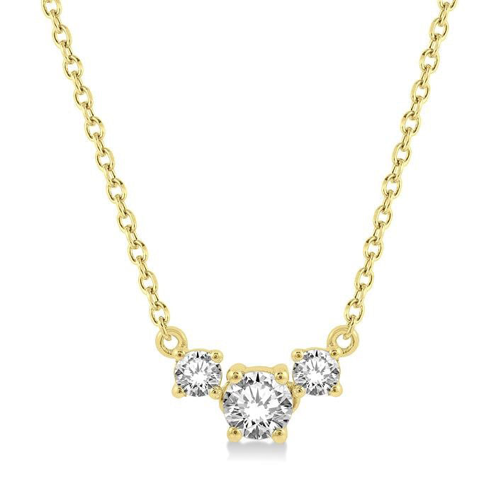 Drift Isolde Round Shape Past Present & Future Diamond Necklace