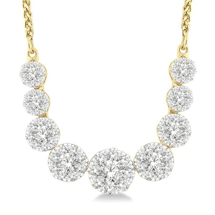 Rhea Grandeur Shine Bright Essential Diamond Smile Necklace