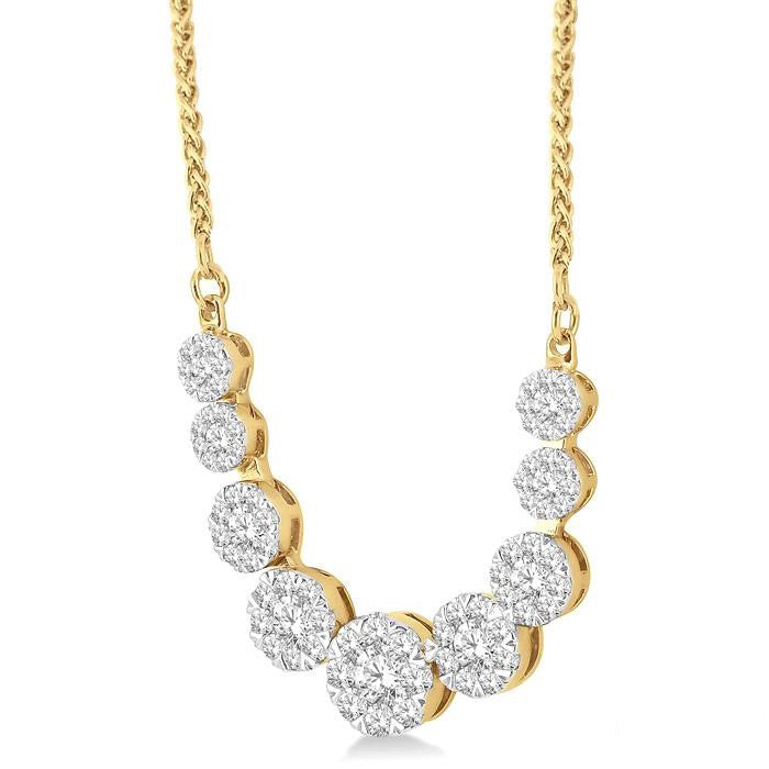 Rhea Grandeur Shine Bright Essential Diamond Smile Necklace