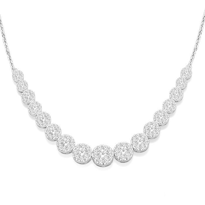 Sabine Shine Bright Essential Diamond Smile Necklace
