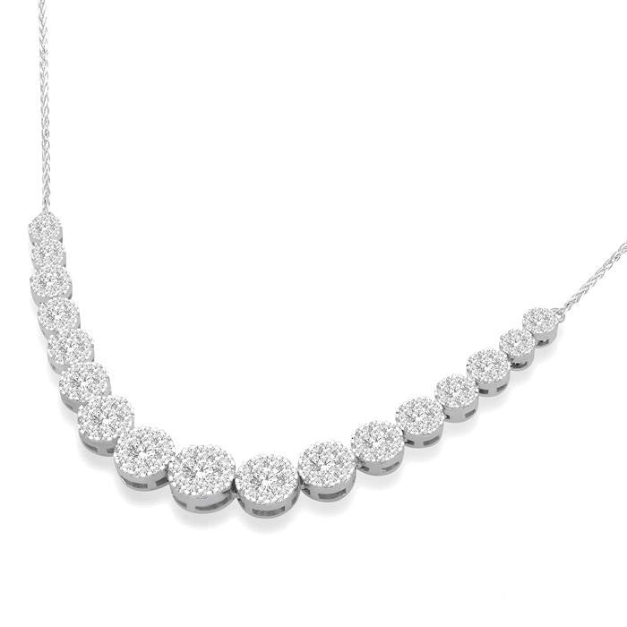 Sabine Shine Bright Essential Diamond Smile Necklace