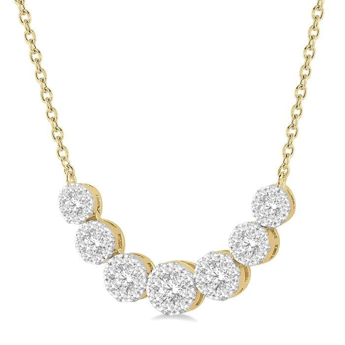 Élan Shine Bright Essential Diamond Smile Necklace