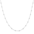 1 Ctw Bezel Set Round Cut Diamond Station Necklace in Platinum