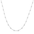 Calypso Bezel Set Diamond Station Necklace