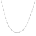 Ivy Bezel Set Diamond Station Necklace
