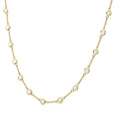 Lark Bezel Set Diamond Station Necklace