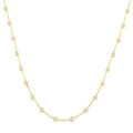 Lark Bezel Set Diamond Station Necklace