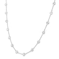 Echo Bezel Set Diamond Station Necklace