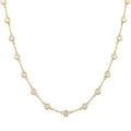Tempest Bezel Set Diamond Station Necklace
