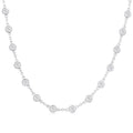 Harrier Bezel Set Diamond Station Necklace