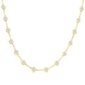 Nova Bezel Set Diamond Station Necklace