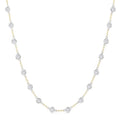 Starling Bezel Set Diamond Station Necklace