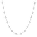 Atlas Bezel Set Diamond Station Necklace