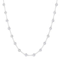 Atlas Bezel Set Diamond Station Necklace