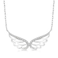 Gala Poppy Angel Wings Diamond Necklace