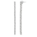 Diamond Tennis Long Earrings