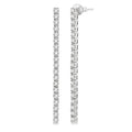 Diamond Tennis Long Earrings