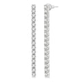 Diamond Tennis Long Earrings