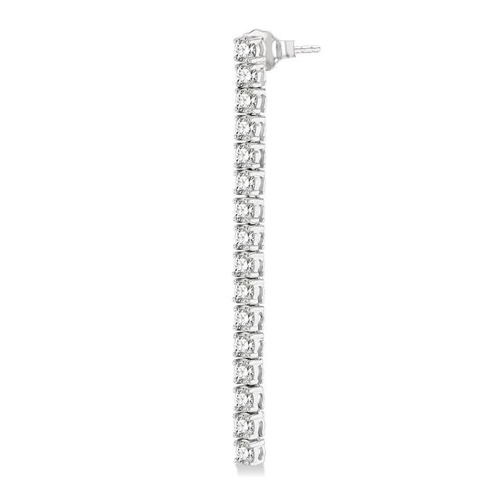 Diamond Tennis Long Earrings