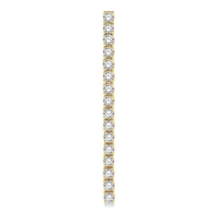 Diamond Tennis Long Earrings