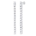 Diamond Tennis Long Earrings
