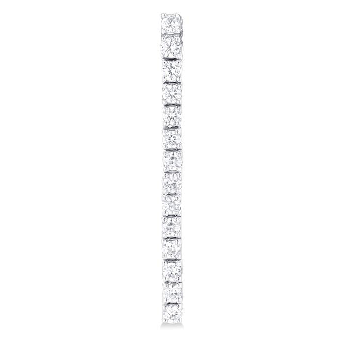 Diamond Tennis Long Earrings