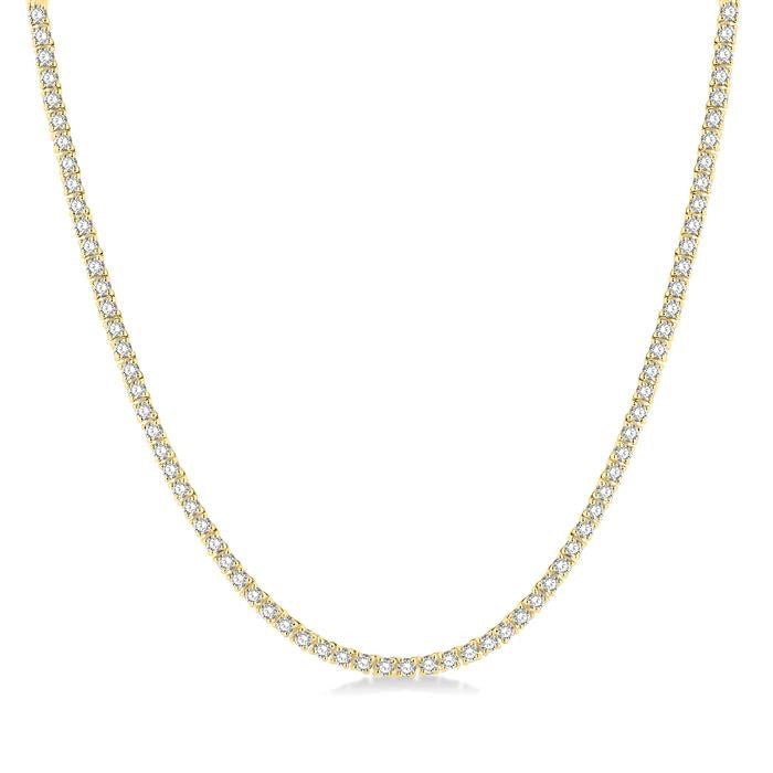 Dione River Diamond Tennis Necklace