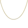 7 Ctw Round Cut Diamond Tennis Necklace in 14K Yellow Gold