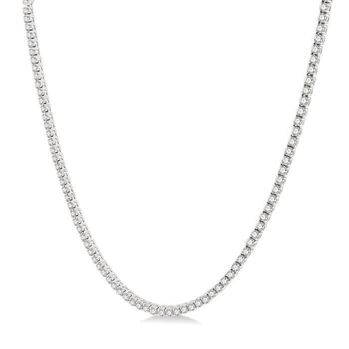 Willow Zinnia Diamond Tennis Necklace