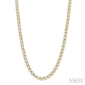 15 Ctw Round Cut Diamond Tennis Necklace in 14K Yellow Gold