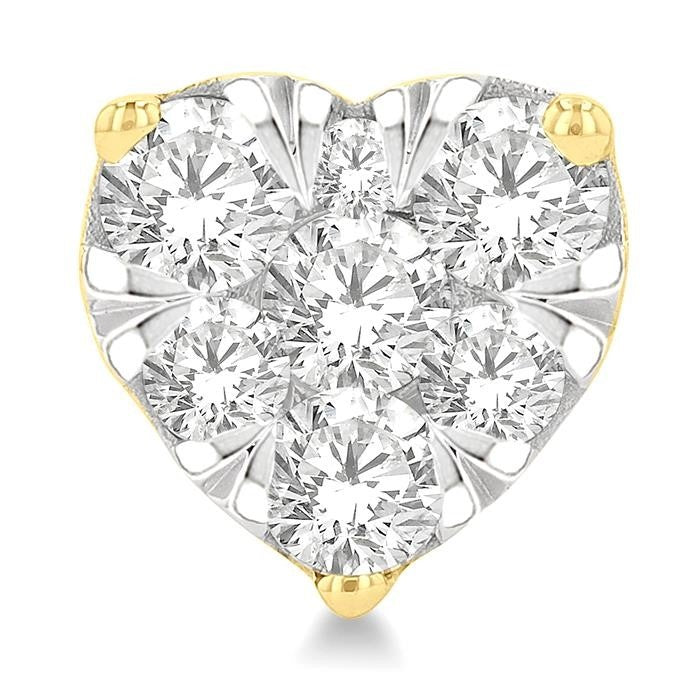 Heart Shape Shine Bright Essential Diamond Earrings