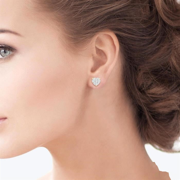 Heart Shape Shine Bright Essential Diamond Earrings