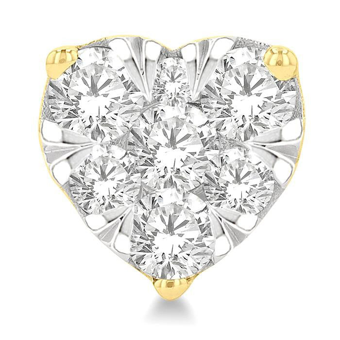 Heart Shape Shine Bright Essential Diamond Earrings
