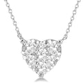 Zephyr Penrose Heart Shape Shine Bright Essential Diamond Pendant