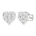 Heart Shape Shine Bright Essential Diamond Stud Earrings