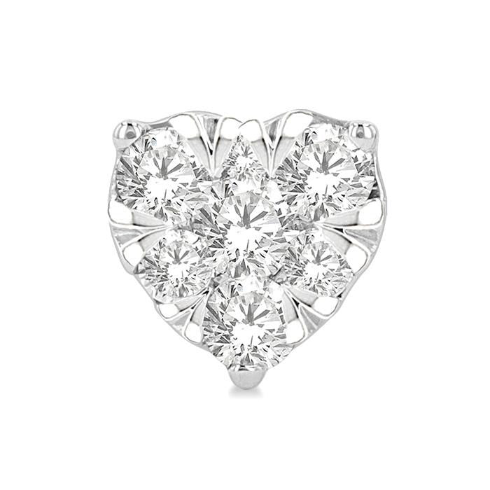 Heart Shape Shine Bright Essential Diamond Stud Earrings