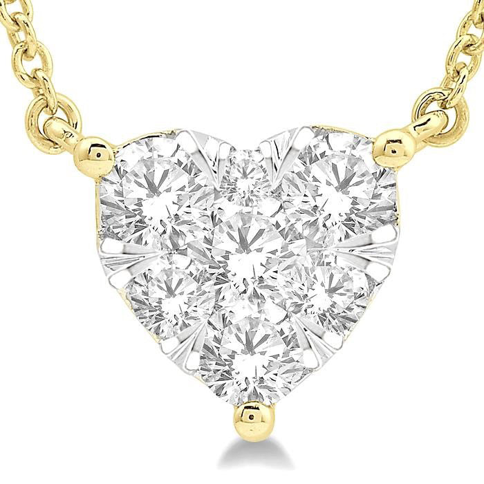Gale Tivoli Heart Shape Shine Bright Essential Diamond Pendant