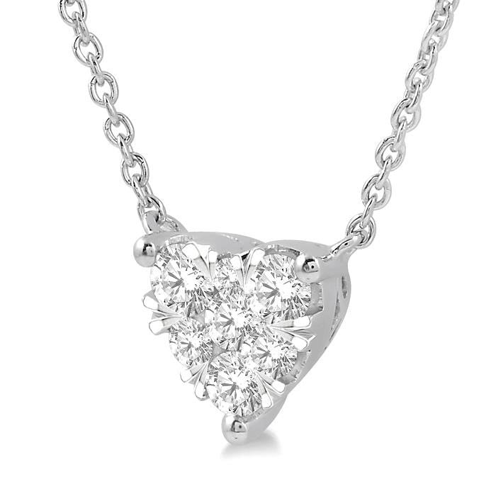 Valora Zinnia Heart Shape Shine Bright Essential Diamond Pendant