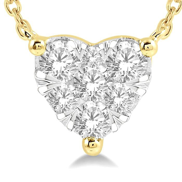 Felina Jubilee Heart Shape Shine Bright Essential Diamond Pendant