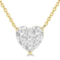 Bellona Aria Heart Shape Shine Bright Essential Diamond Pendant