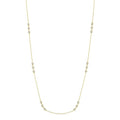 Galatea 3 Stone Diamond Station Necklace