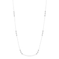 1 Ctw 3-Stone Round Cut Diamond Station Necklace in Platinum