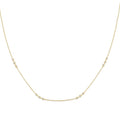 1/2 Ctw Round Cut Diamond Station Necklace in 14K Yellow Gold